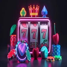 Mobile casino browsing layout on 666 app with dark neon design